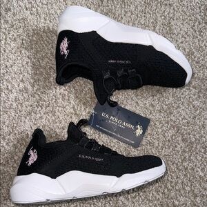 U.S. Polo Assn. Kids Black Sneakers